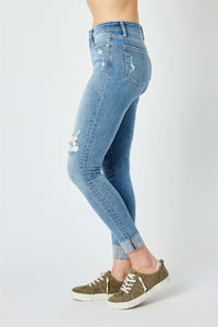 SALE Cuffed Skinny Distressed