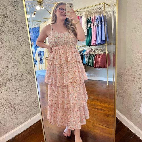 Floral Tiered Maxi Dress