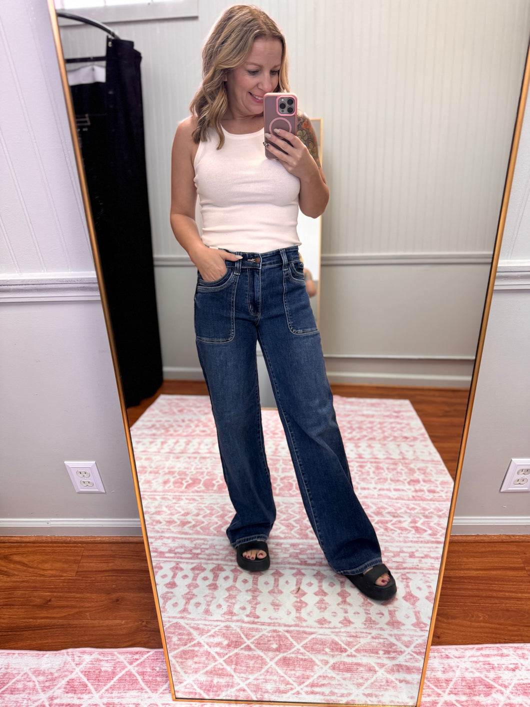 Mid Rise Straight Double Pocket 82680