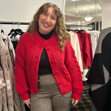 Load image into Gallery viewer, SALE Cableknit Button Sweater Cardigan