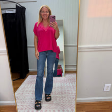 Load image into Gallery viewer, Fringe V-neck - Pink