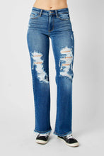 Load image into Gallery viewer, Distressed Dad Jeans