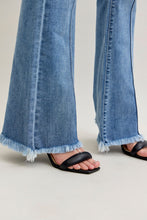 Load image into Gallery viewer, Pintuck Fray Hem Flare 82687