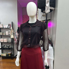 Load image into Gallery viewer, Dotted Sheer Blouse