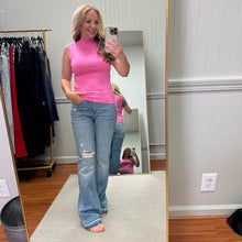 Load image into Gallery viewer, $10 SALE Pink Sleeveless Mock Neck (S, M)