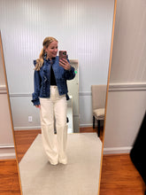 Load image into Gallery viewer, Denim Ruffle Jacket