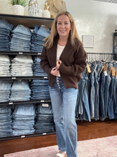 Load image into Gallery viewer, Brown Cuffed Cardigan