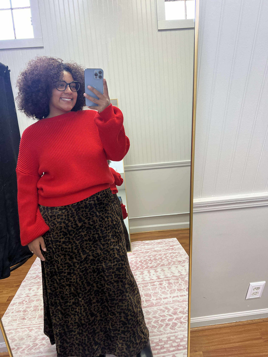 Oversized Jolly Red Sweater