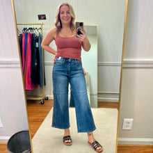 Load image into Gallery viewer, $10 SALE Braided Side Seam Wide Leg Crop (3)