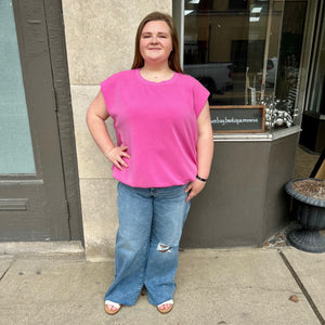 Modal Muscle Top - Rose Violet