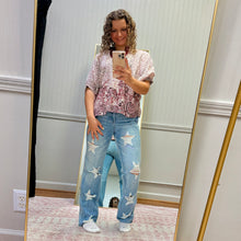 Load image into Gallery viewer, Distressed Star 90’s Straight Leg 88915