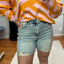 Load image into Gallery viewer, $10 SALE Mineral Wash Boyfriend Shorts (M, 3XL)