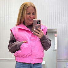 Load image into Gallery viewer, Pink Snap Vest