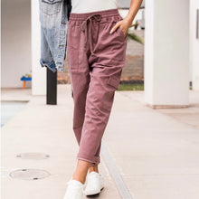 Load image into Gallery viewer, Cargo Crop Pants - Mauve