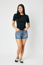 Load image into Gallery viewer, Tummy Control Fray Hem Shorts