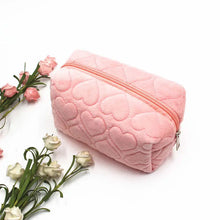 Load image into Gallery viewer, Quilted Hearts Cosmetic Bags