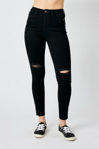 SALE Black Raw Hem Skinny (14, 20, 22)