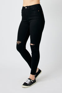 SALE Black Raw Hem Skinny (14, 20, 22)