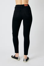 Load image into Gallery viewer, SALE Black Raw Hem Skinny (14, 20, 22)