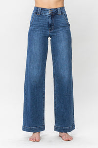 Double Button Wide Leg
