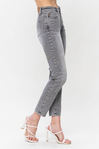 Gray Stone Wash Slim Fit