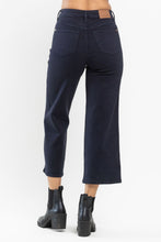 Load image into Gallery viewer, Tummy Control Navy Wide Leg Crop