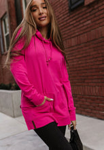 Load image into Gallery viewer, SideSlit Hoodie - Hot Pink