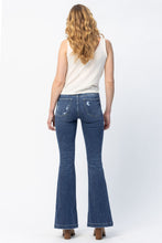 Load image into Gallery viewer, Button Fly Distressed Trouser Flare