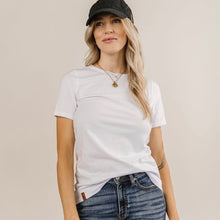 Load image into Gallery viewer, Lulu Tee - Crew Neck White