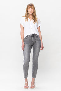 Gray Stone Wash Slim Fit