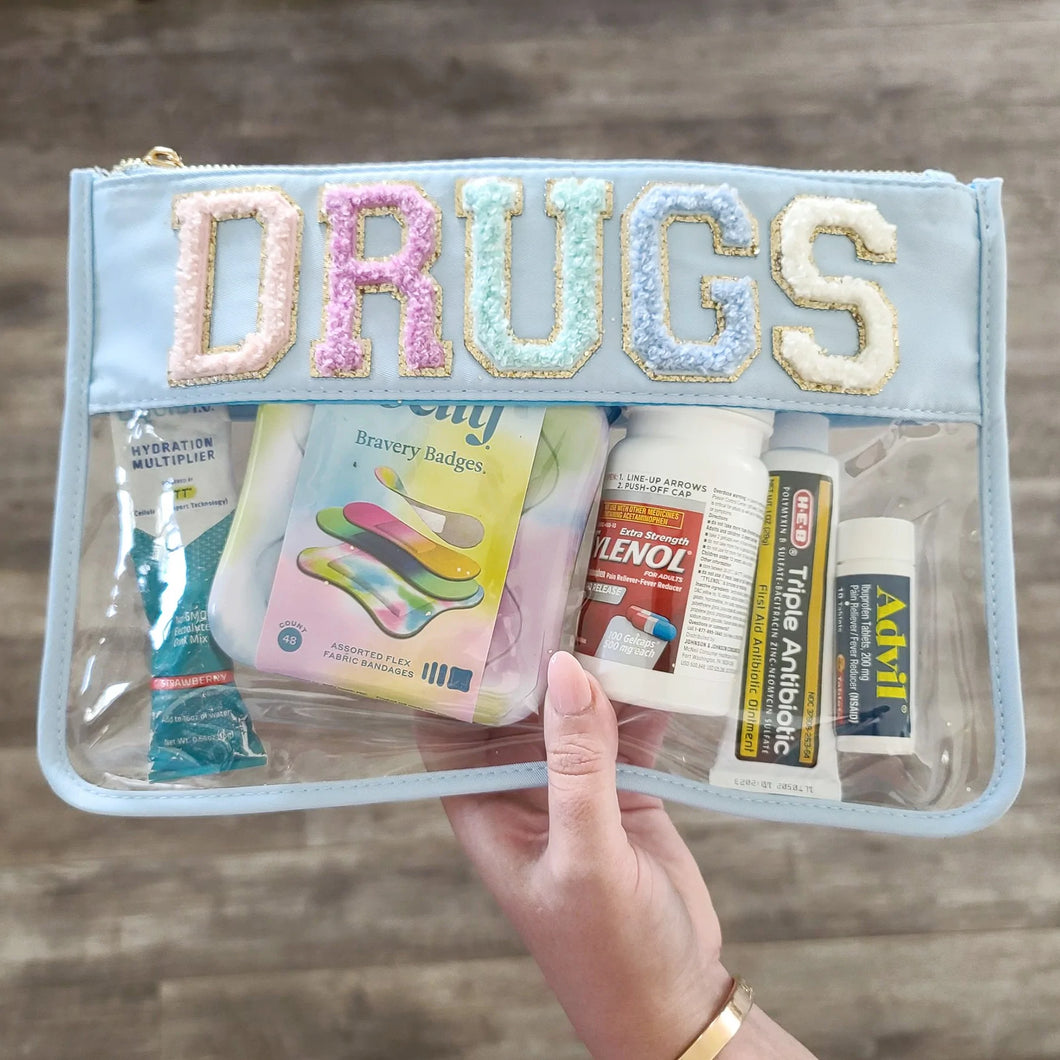 $10 SALE Patch Nylon Clear Bags