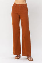 Load image into Gallery viewer, Wide Leg Auburn Orange Jeans