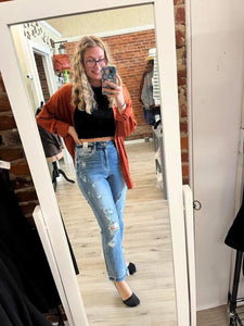 SALE Release Hem Straight Distressed